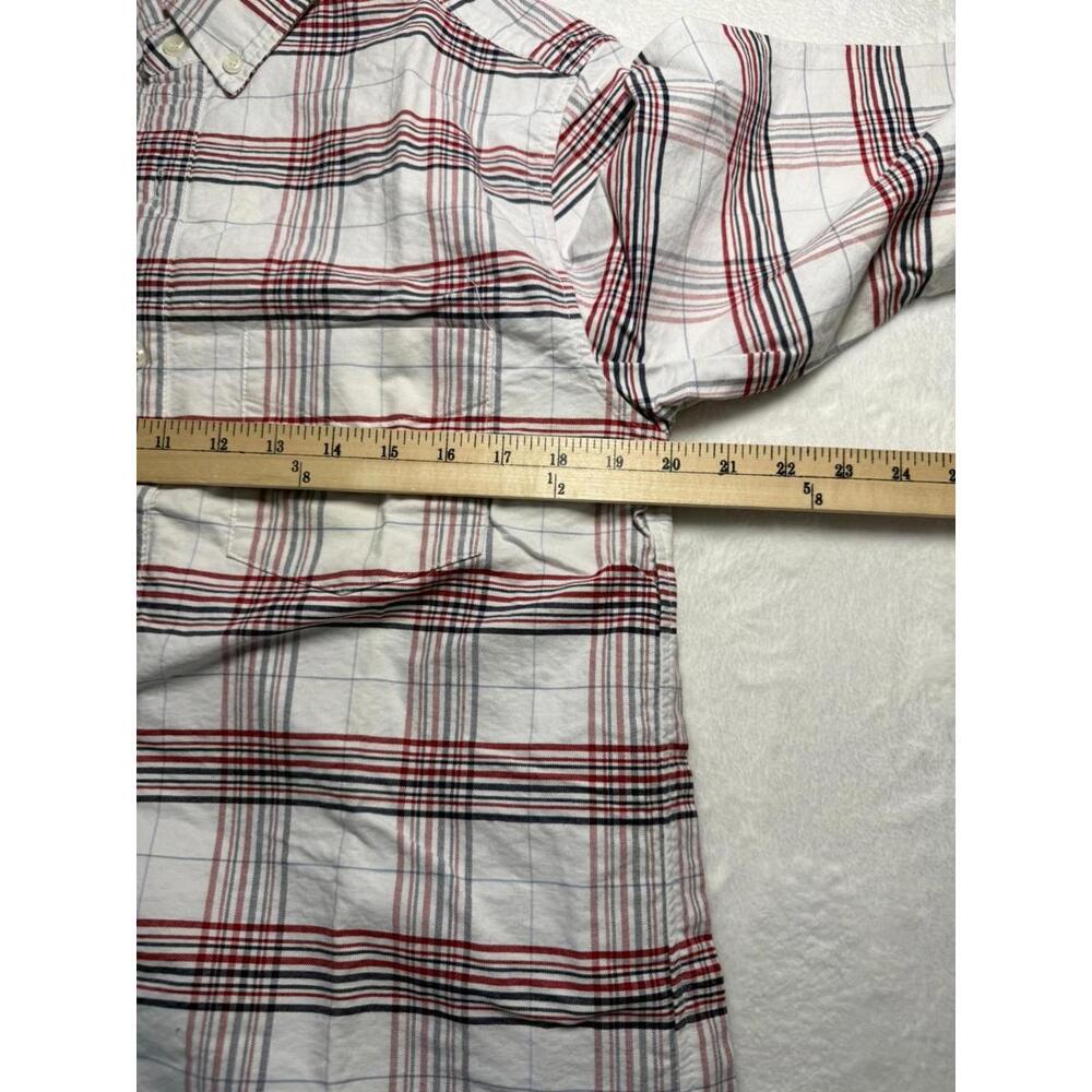NWT Shades Of Gray By Micah Cohen Red White Black Plaid Button Down Large - Picture 6 of 7